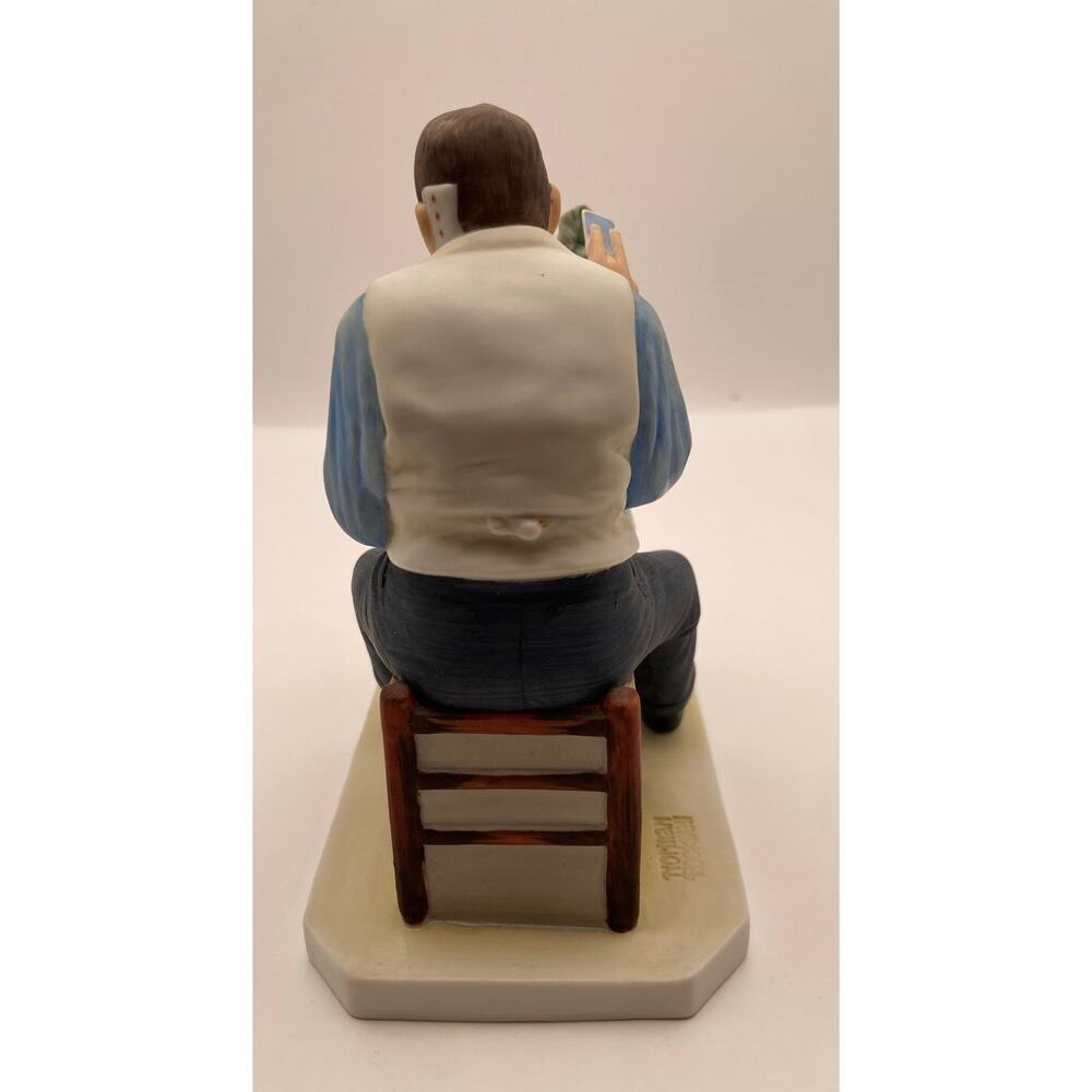 Inspired by Norman Rockwell Saturday Evening Post "Card Tricks" Figure by Gorham - Picture 5 of 9